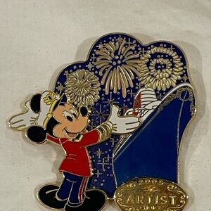 Disney Cruise Line 2005 LE Pin #40057 Mickey with Fireworks Artist Choice